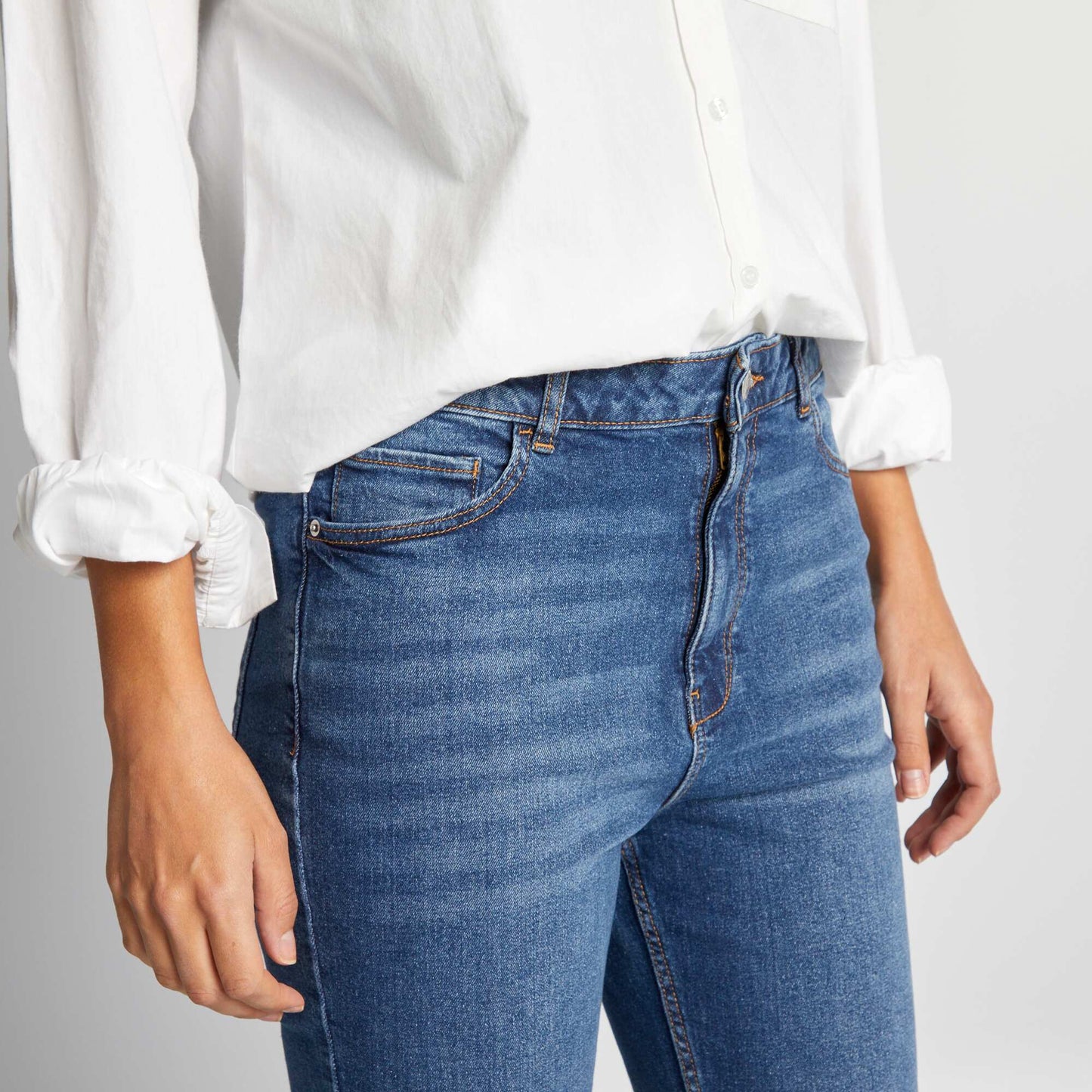Slim-fit denim trousers - 30L STON1