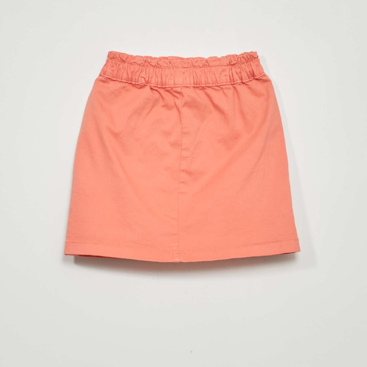 Paperbag denim skirt ORANGE