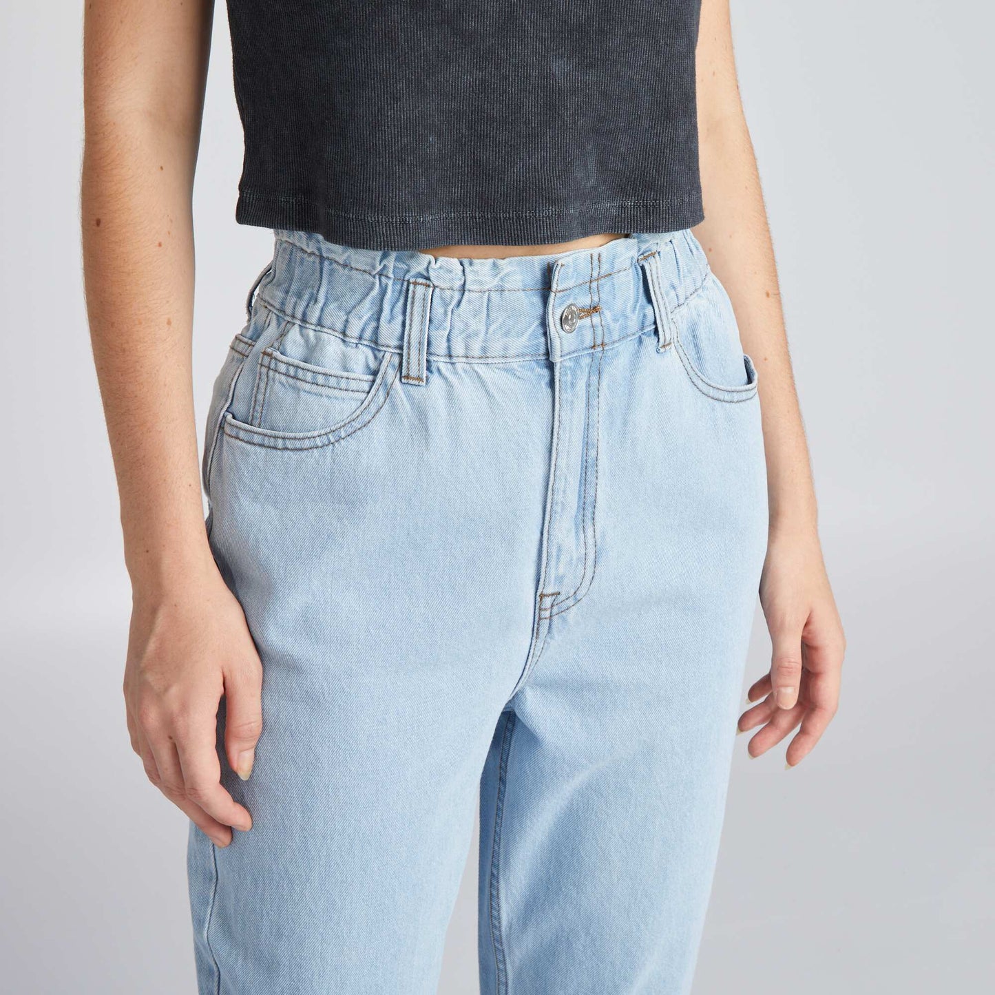 Paperbag jeans Blue