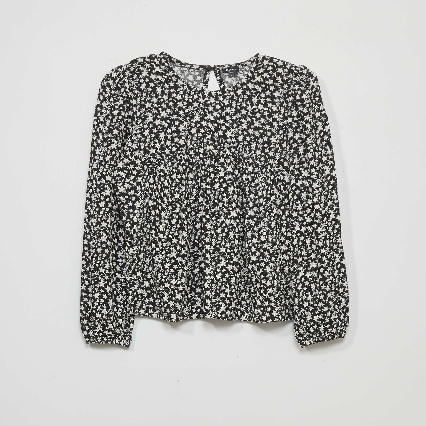 Floral print blouse BLACK_FLO
