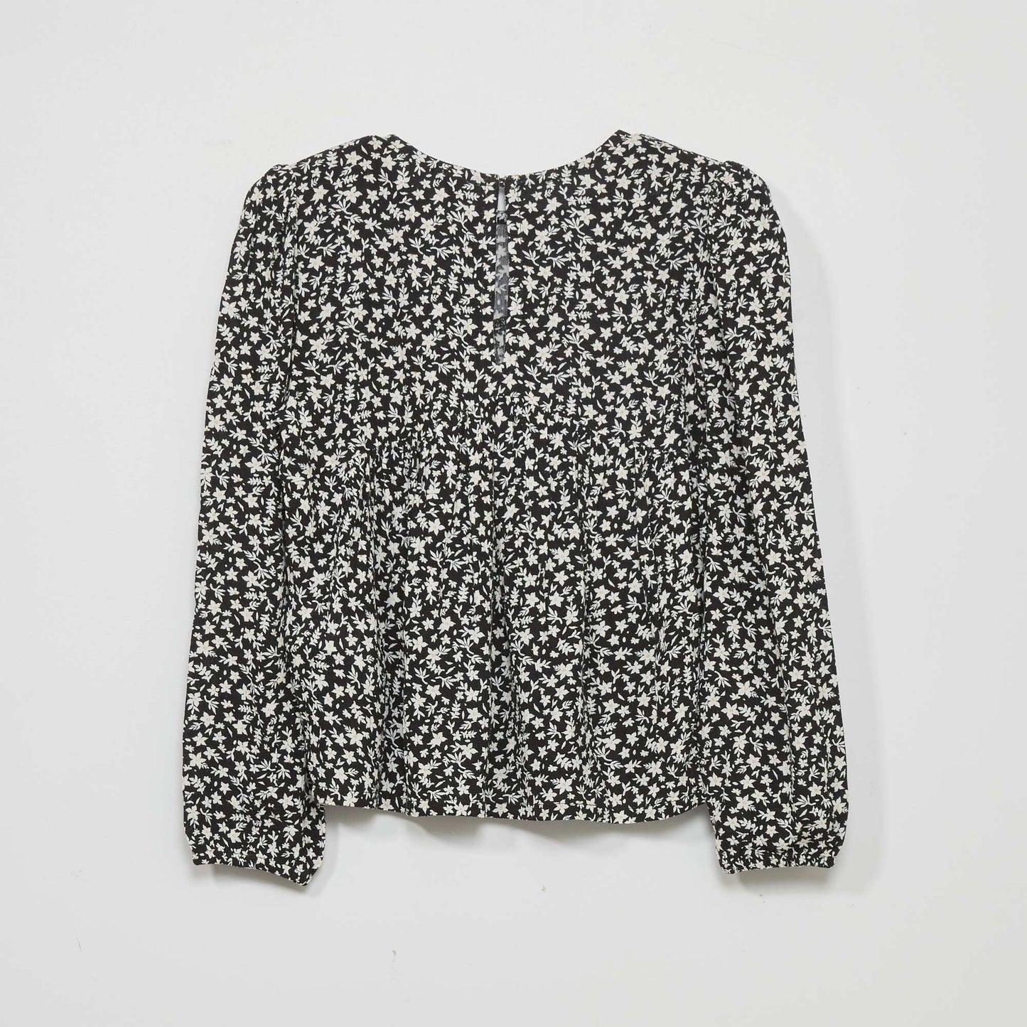 Floral print blouse BLACK_FLO
