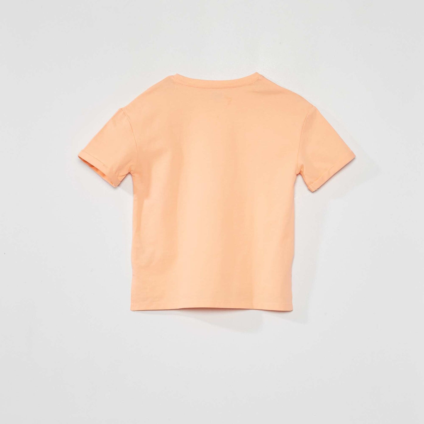 Jersey T-shirt with turn-ups ORANGE
