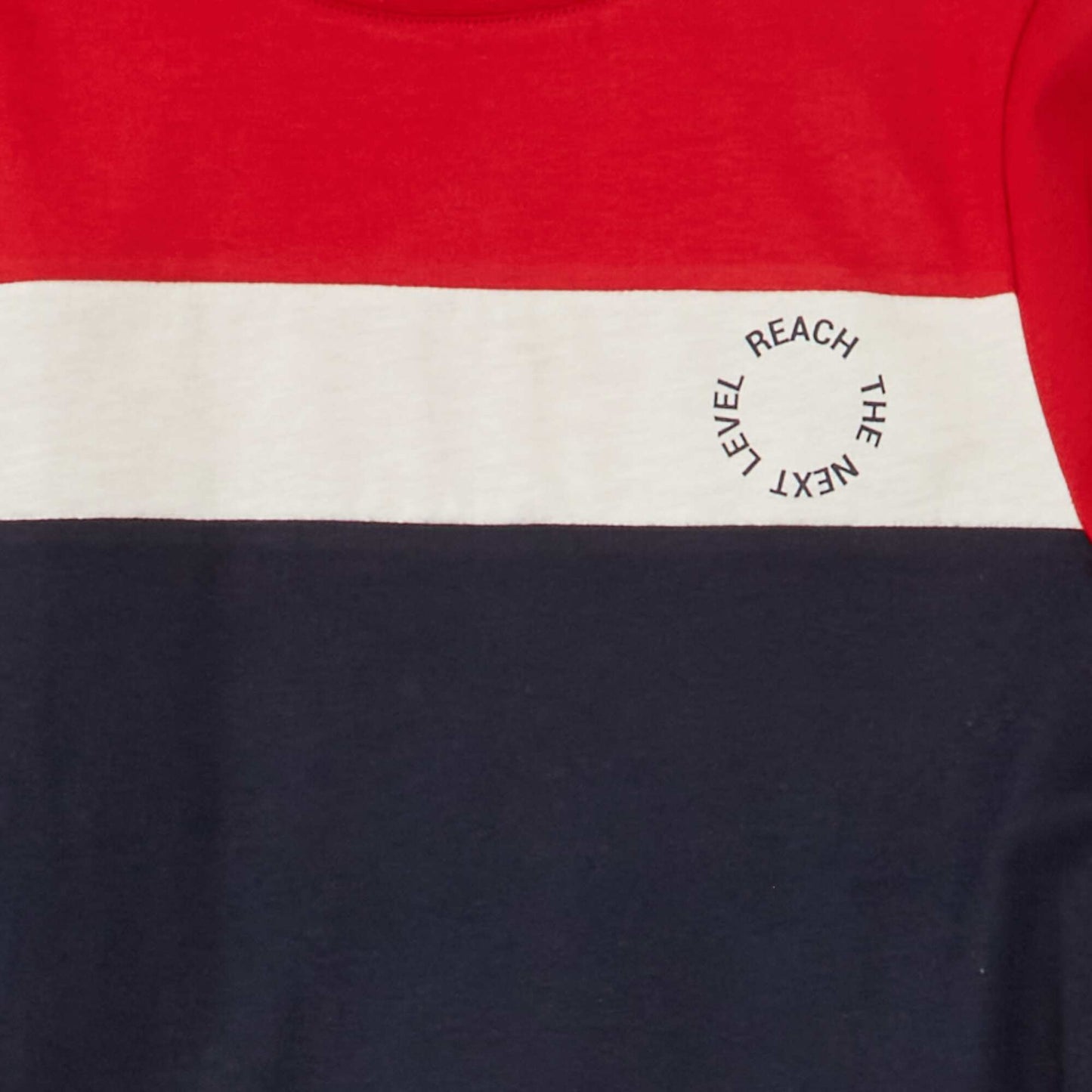 Long-sleeved colour block T-shirt REDTYPORON