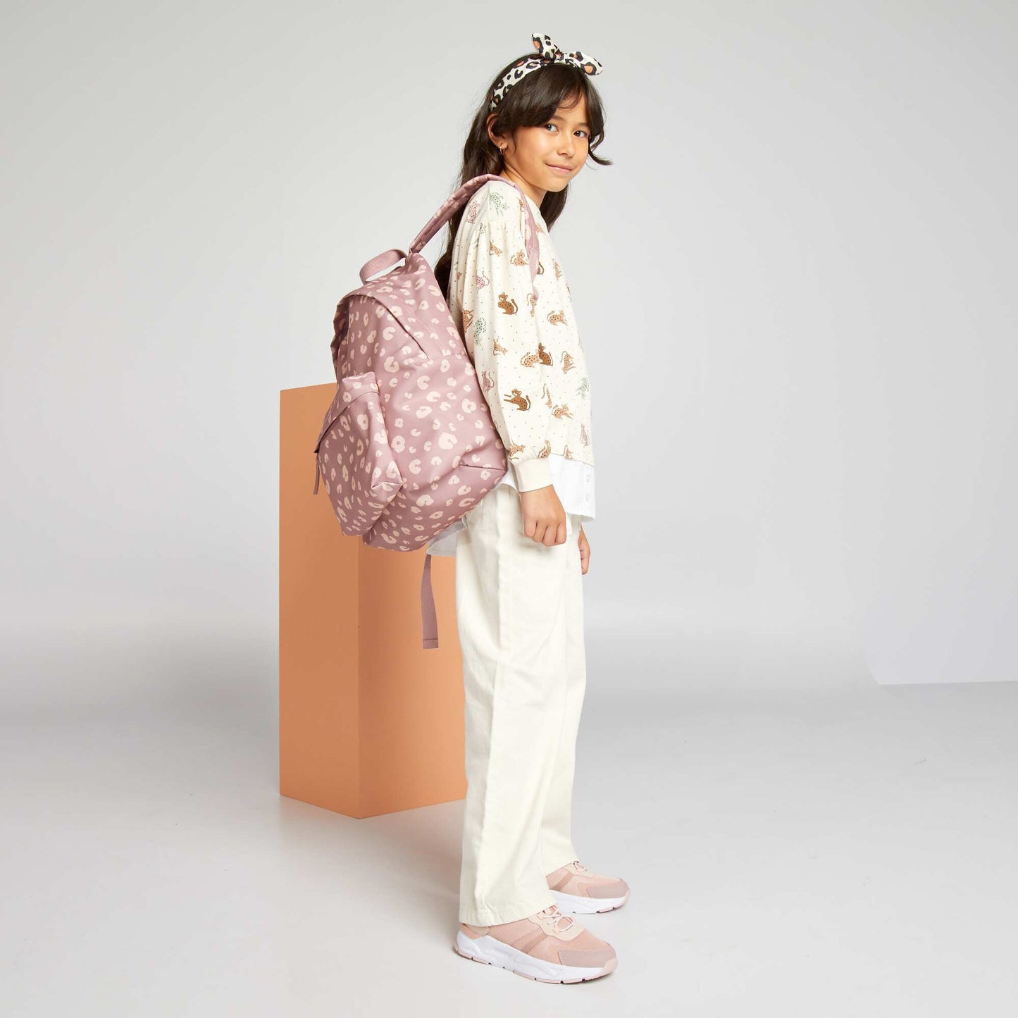 Leopard backpack PINK