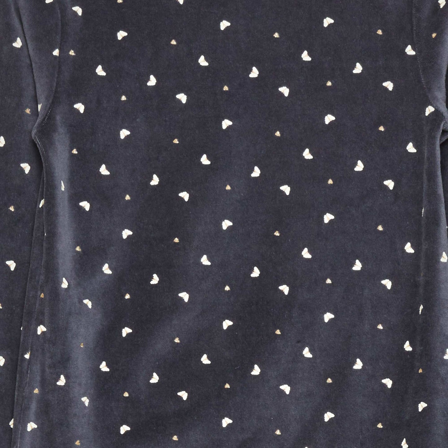 Velour pyjamas - 2-piece set BLACK