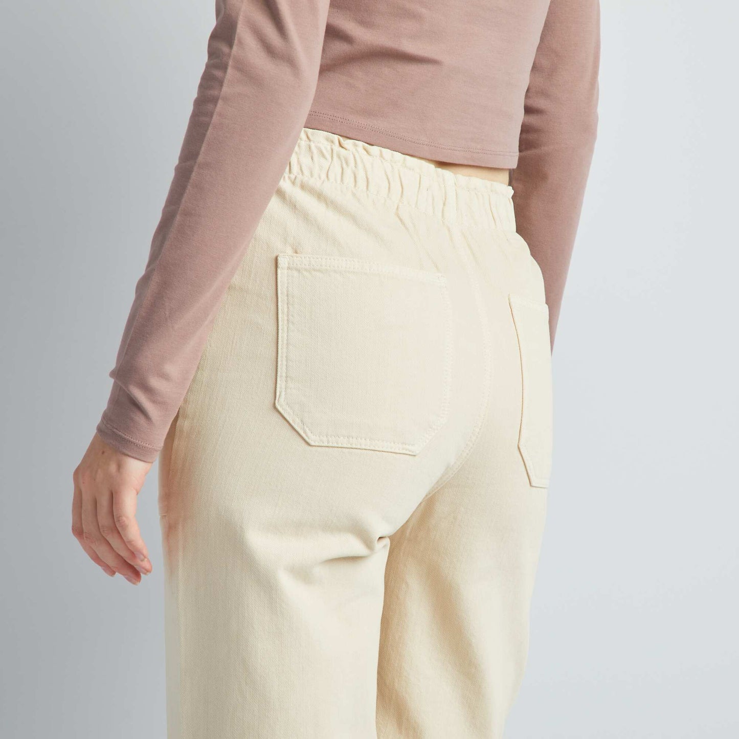 Wide-leg trousers SMOKED ECRU