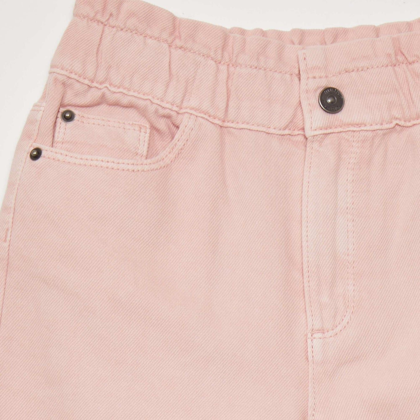 High-rise paper bag jeans PINK
