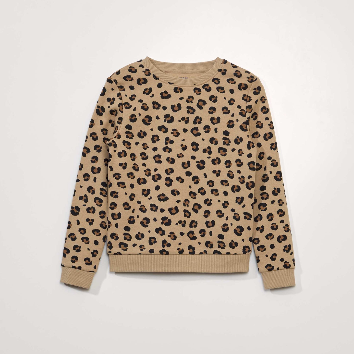 Fancy printed sweatshirt BEIGE
