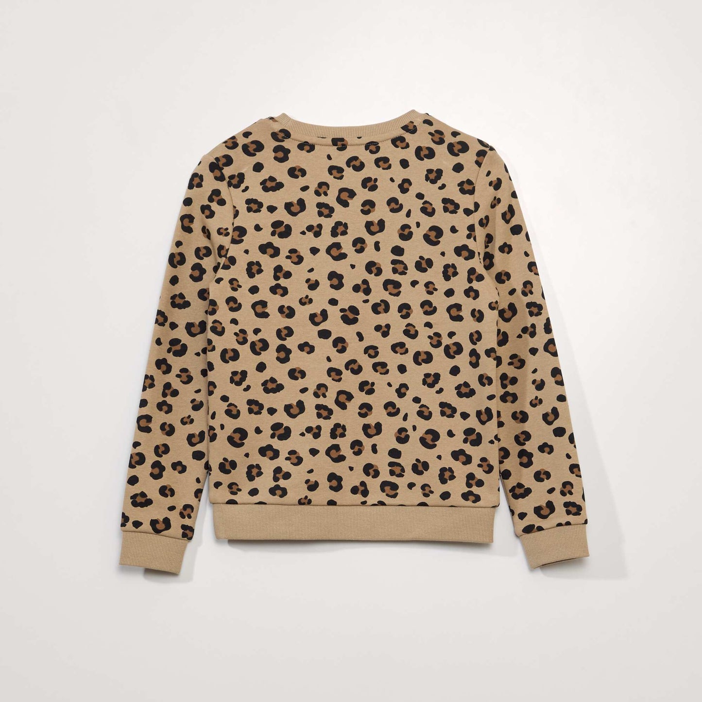 Fancy printed sweatshirt BEIGE