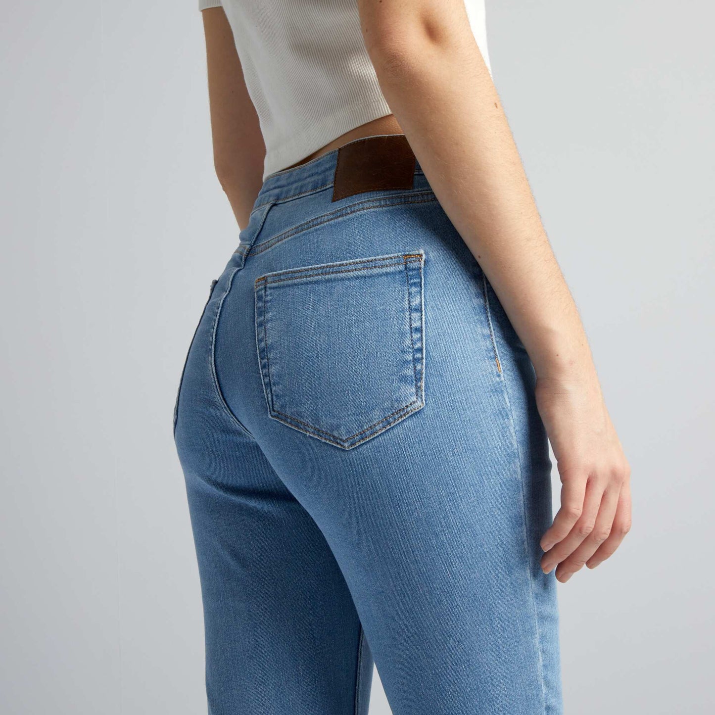 High-rise flared/bootcut jeans BLUE