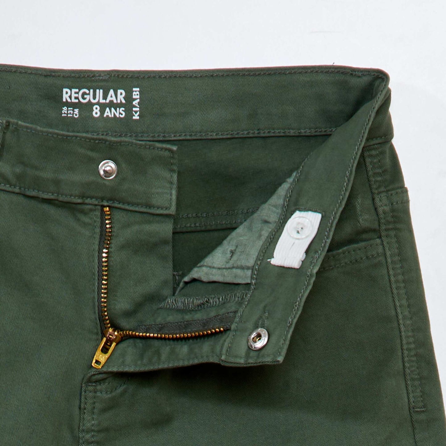 Regular-fit twill trousers GREEN