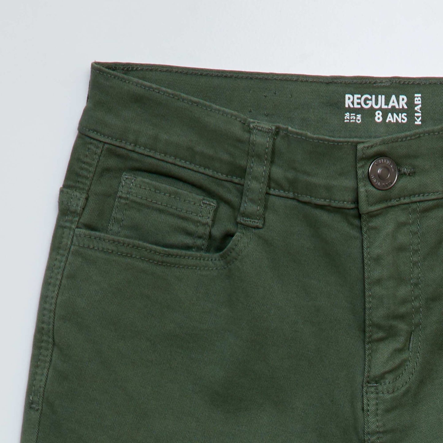 Regular-fit twill trousers GREEN