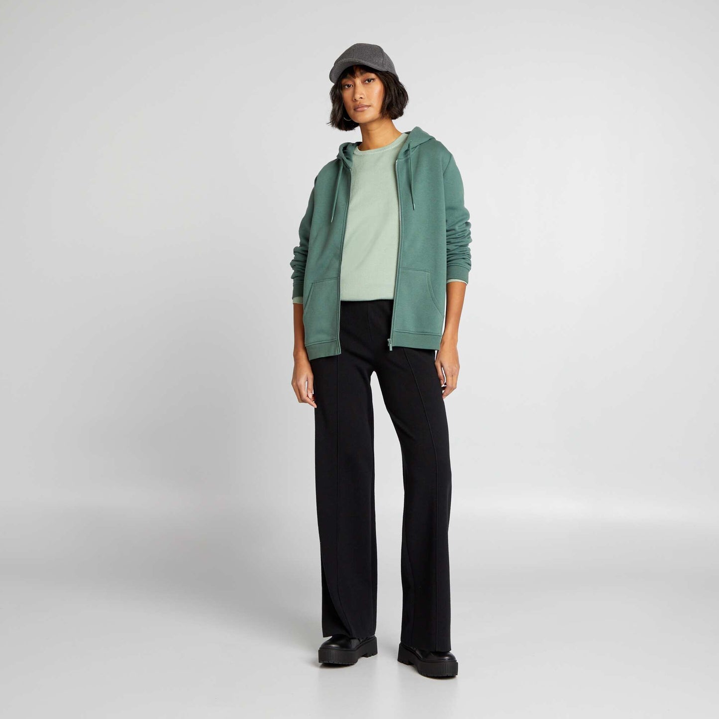 Fine longline jumper GREEN