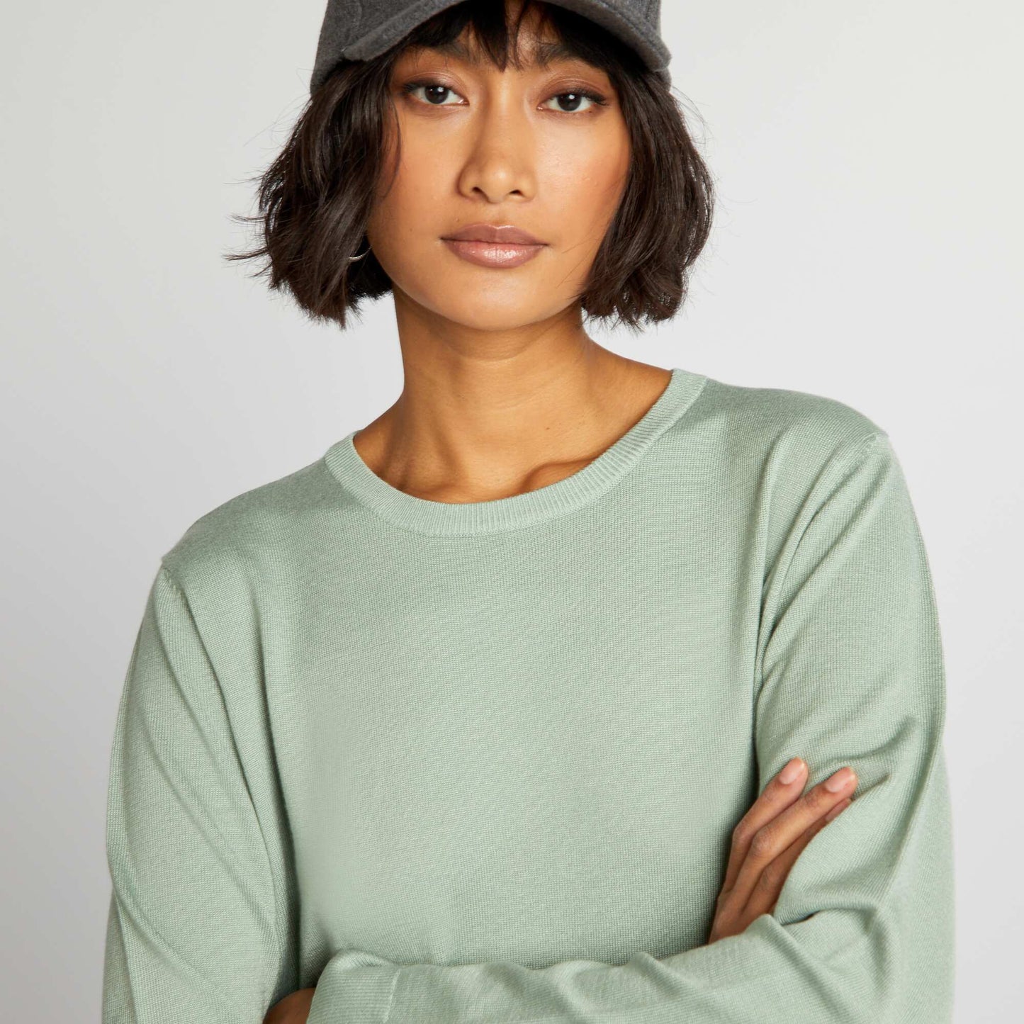 Fine longline jumper GREEN