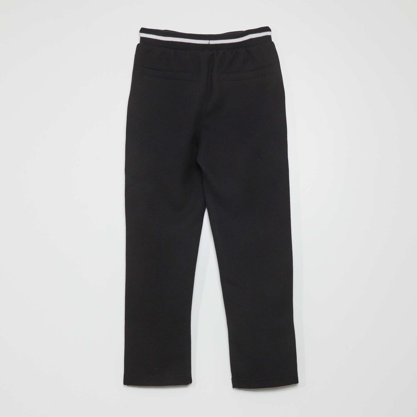 Tweed-style joggers black