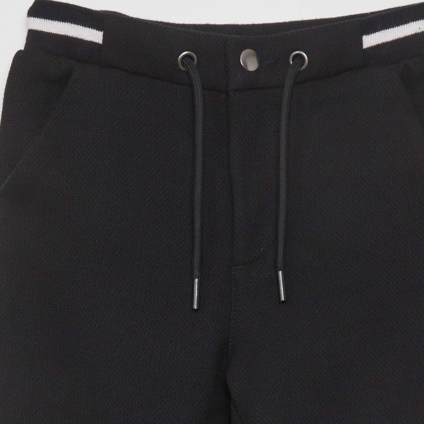 Tweed-style joggers black