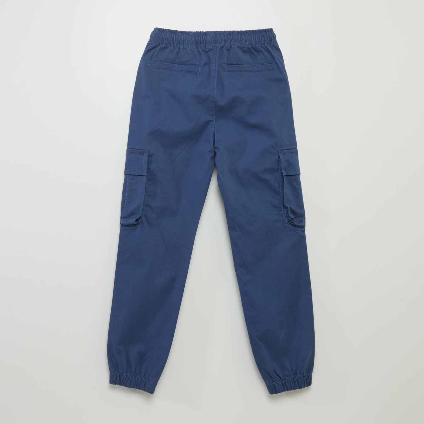 Stretchy multi-pocket trousers BLUE