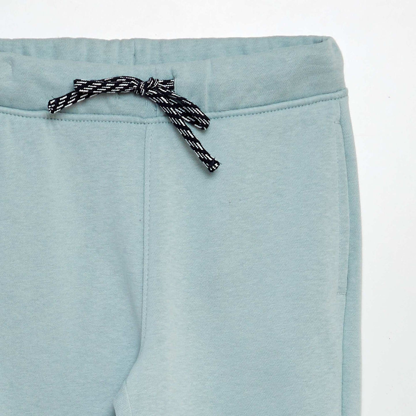Marl joggers with adjustable waistband BLUE