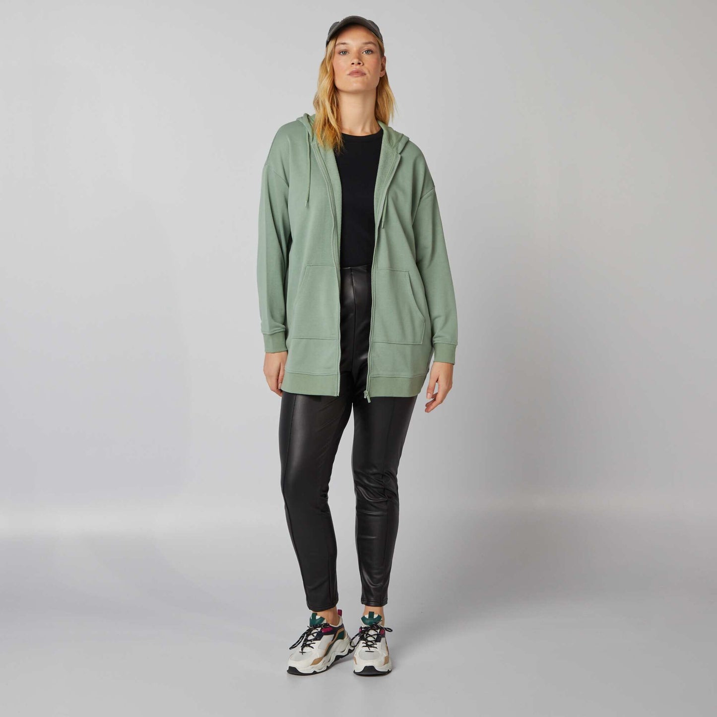 Zip-up hoodie GREEN