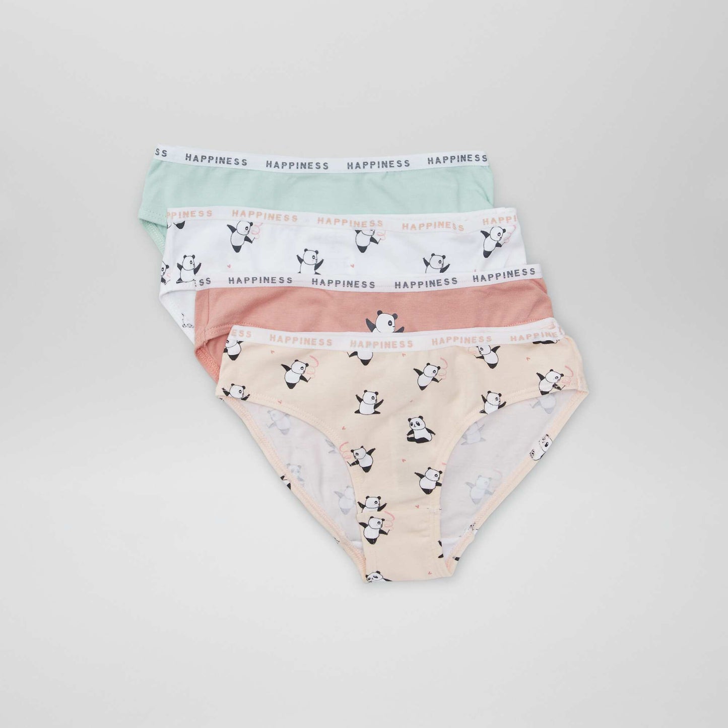 Pack of 4 pairs of animal print briefs PINK