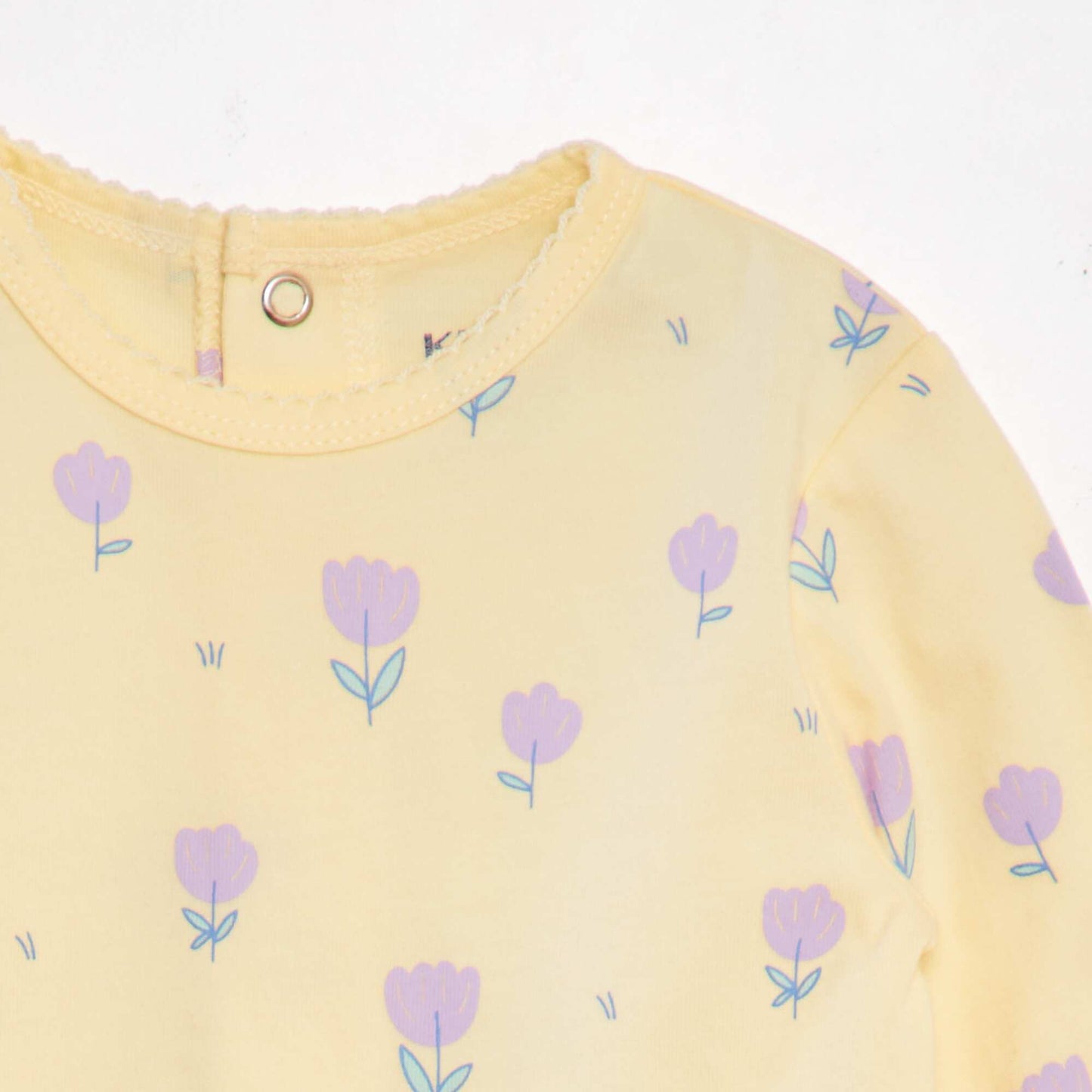 Cotton sleepsuit pyjamas YELLOW