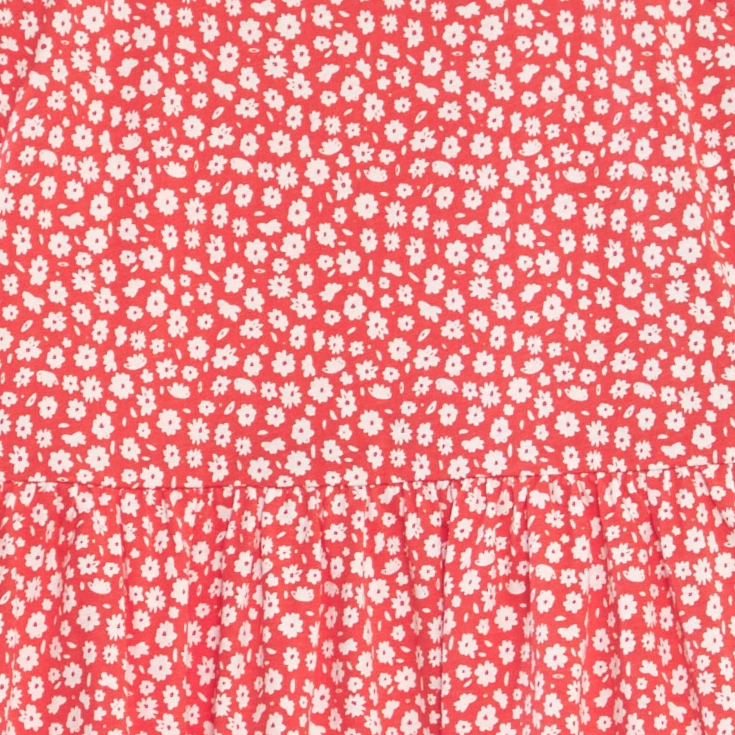 Lightweight printed dress RED