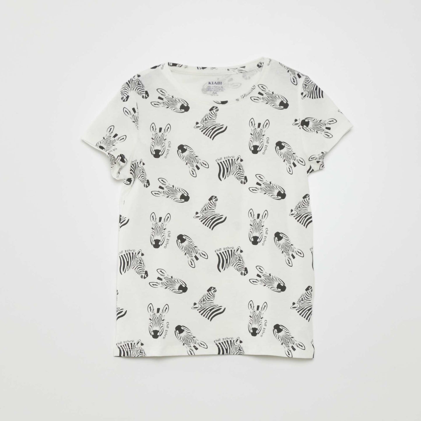 Printed jersey knit T-shirt BEIGE