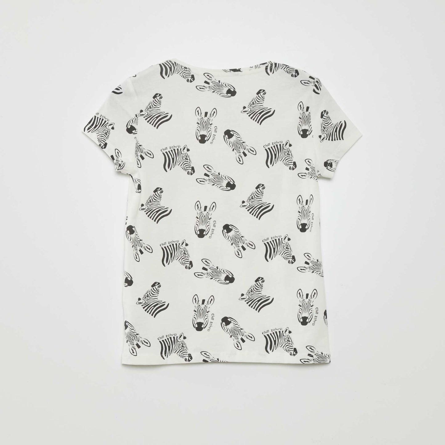 Printed jersey knit T-shirt BEIGE