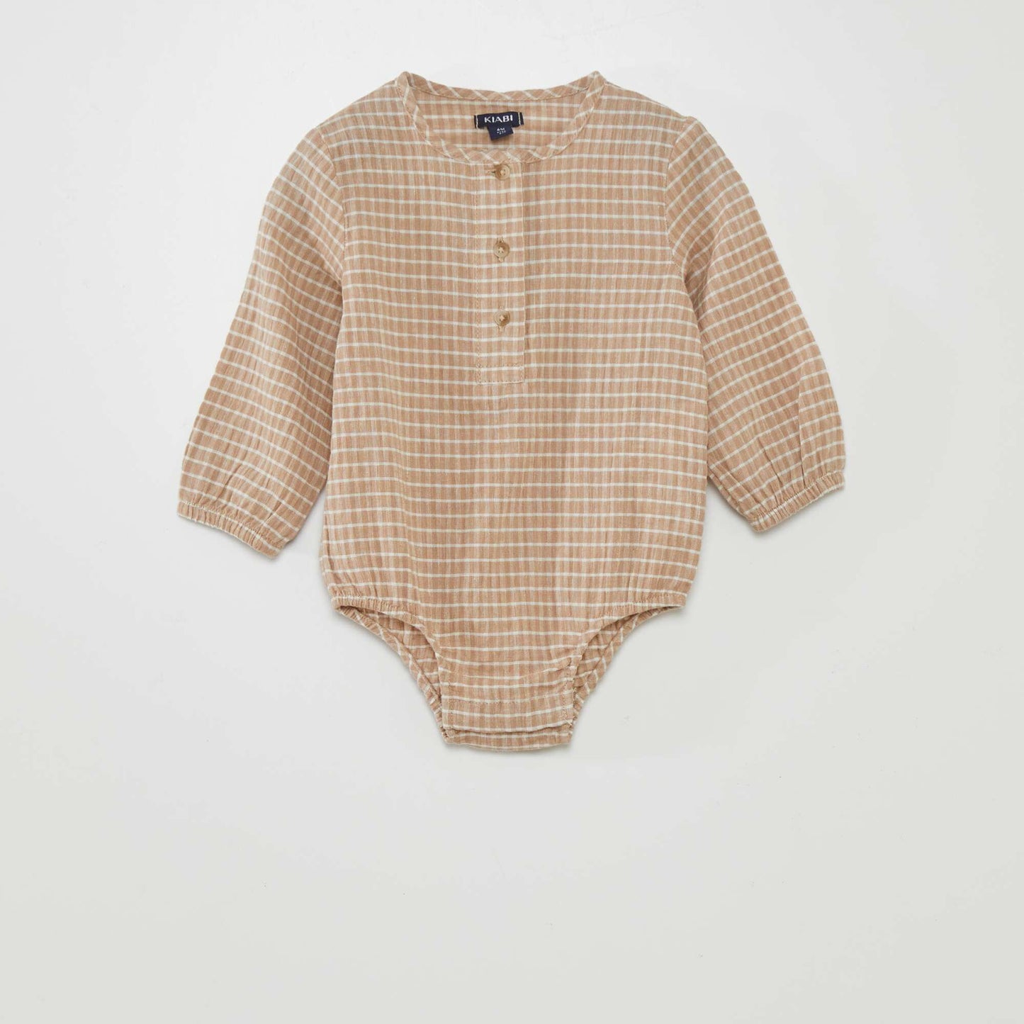 Long-sleeved bodysuit BEIGE