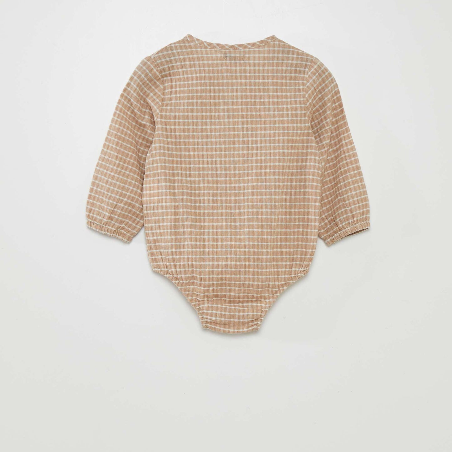 Long-sleeved bodysuit BEIGE