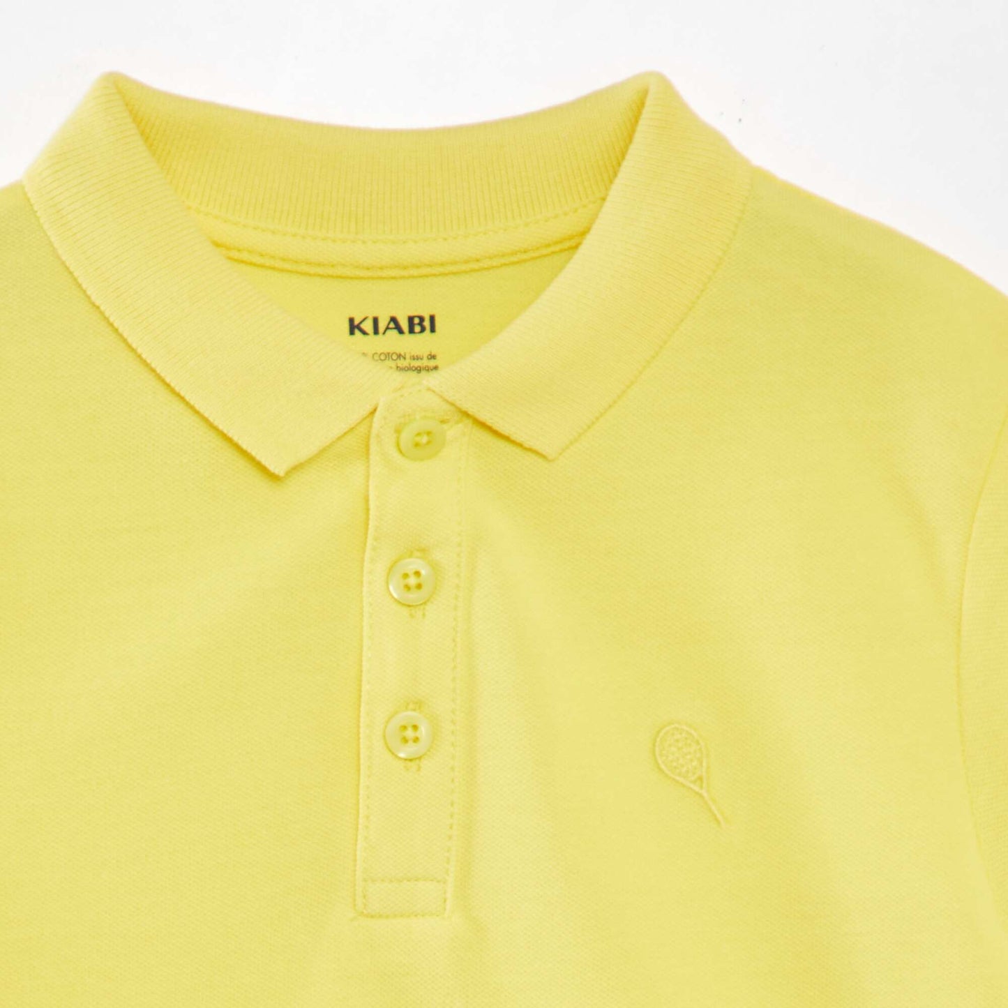 Cotton piqué polo shirt YELLOW