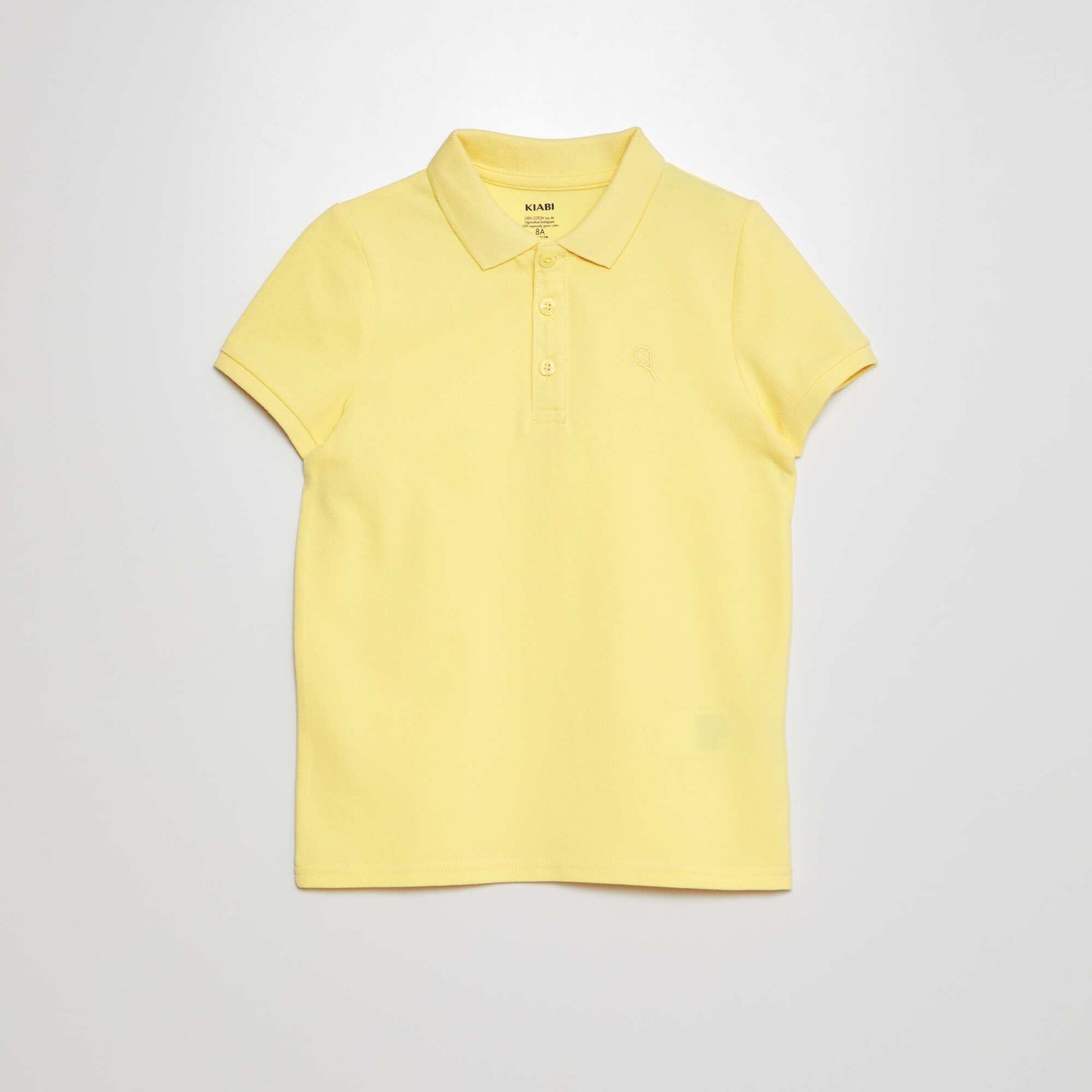 Cotton piqué polo shirt YELLOW