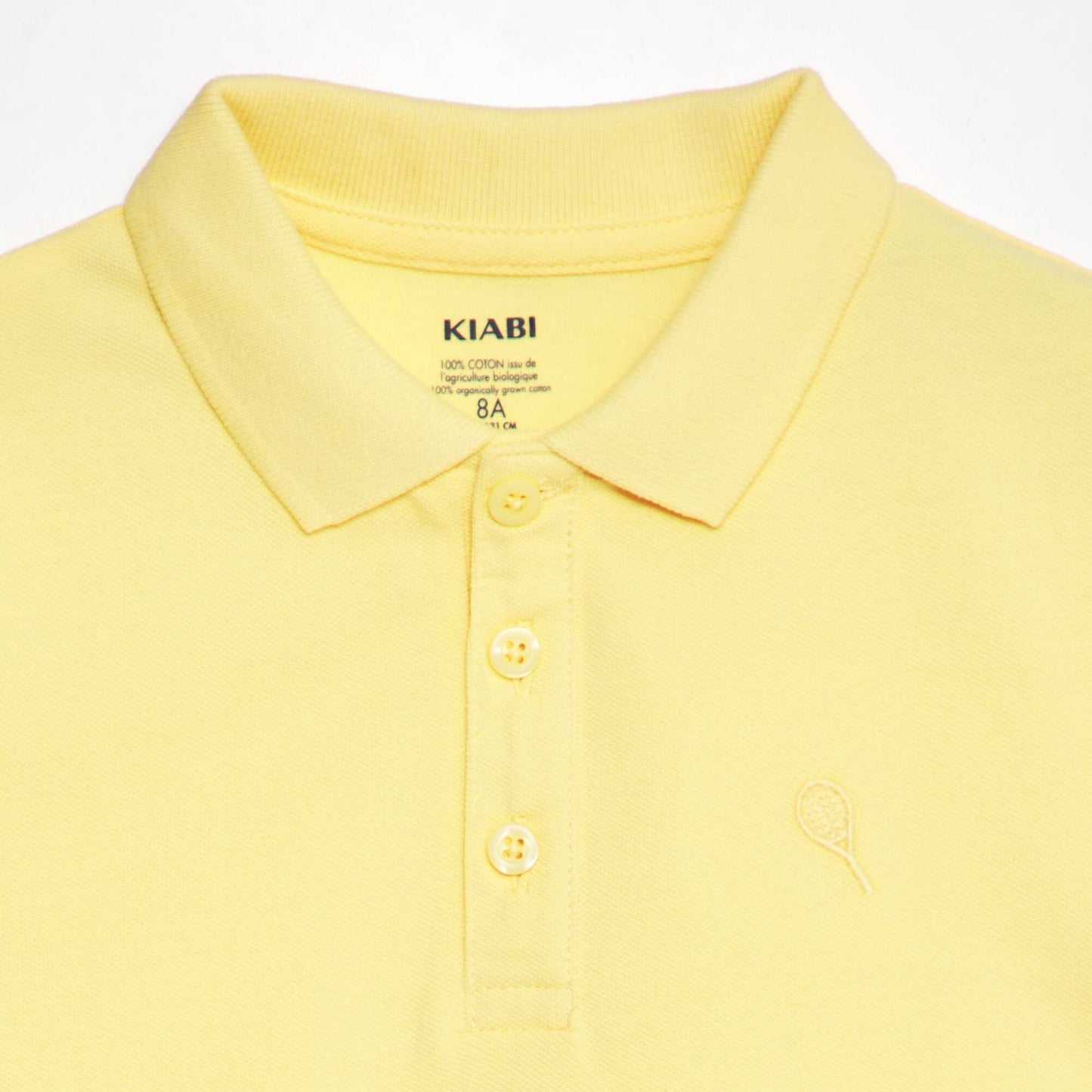 Cotton piqué polo shirt YELLOW