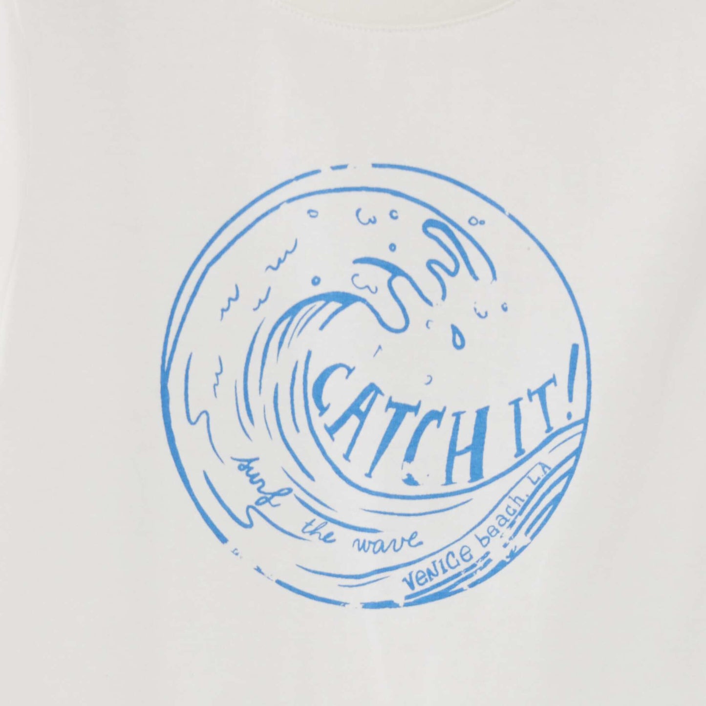 Round-neck cotton T-shirt WHITE