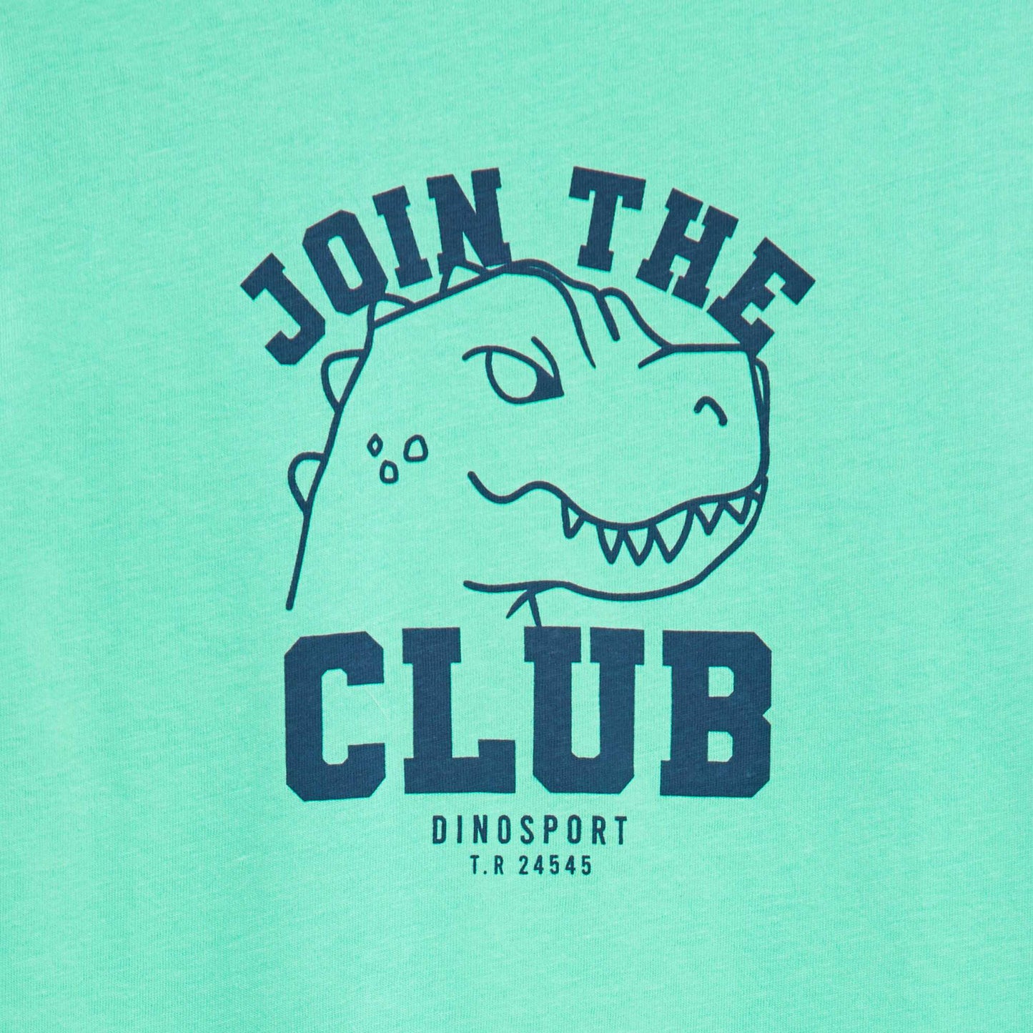 Round-neck cotton T-shirt GREEN