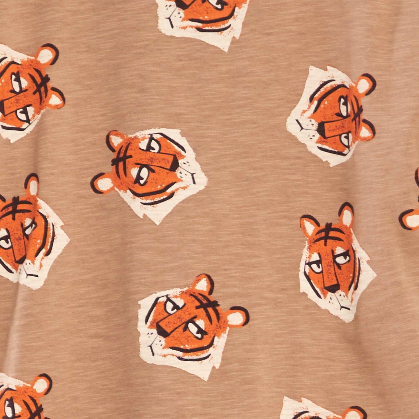 T-shirt with decorative print BROWN