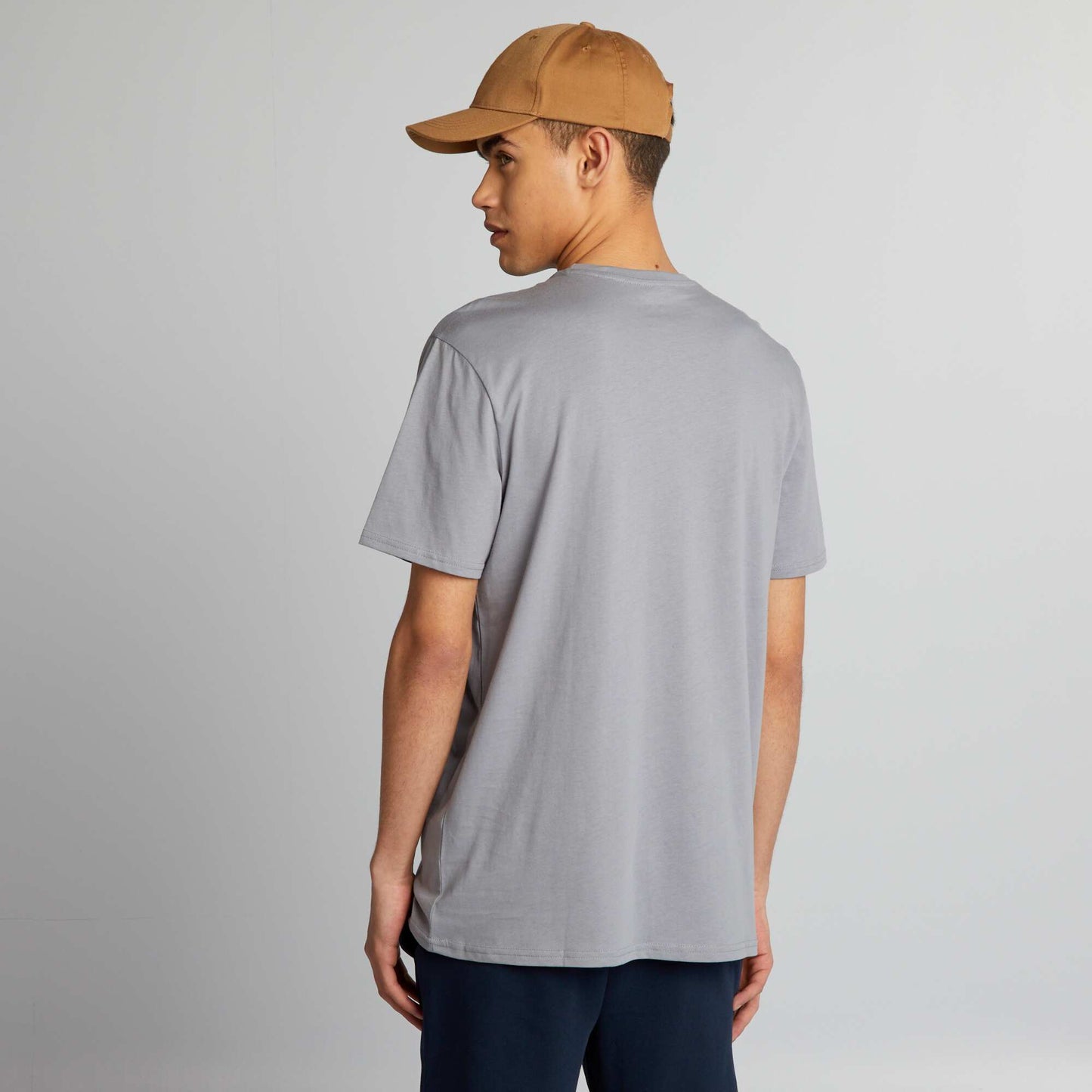 Short-sleeved printed T-shirt BLUE