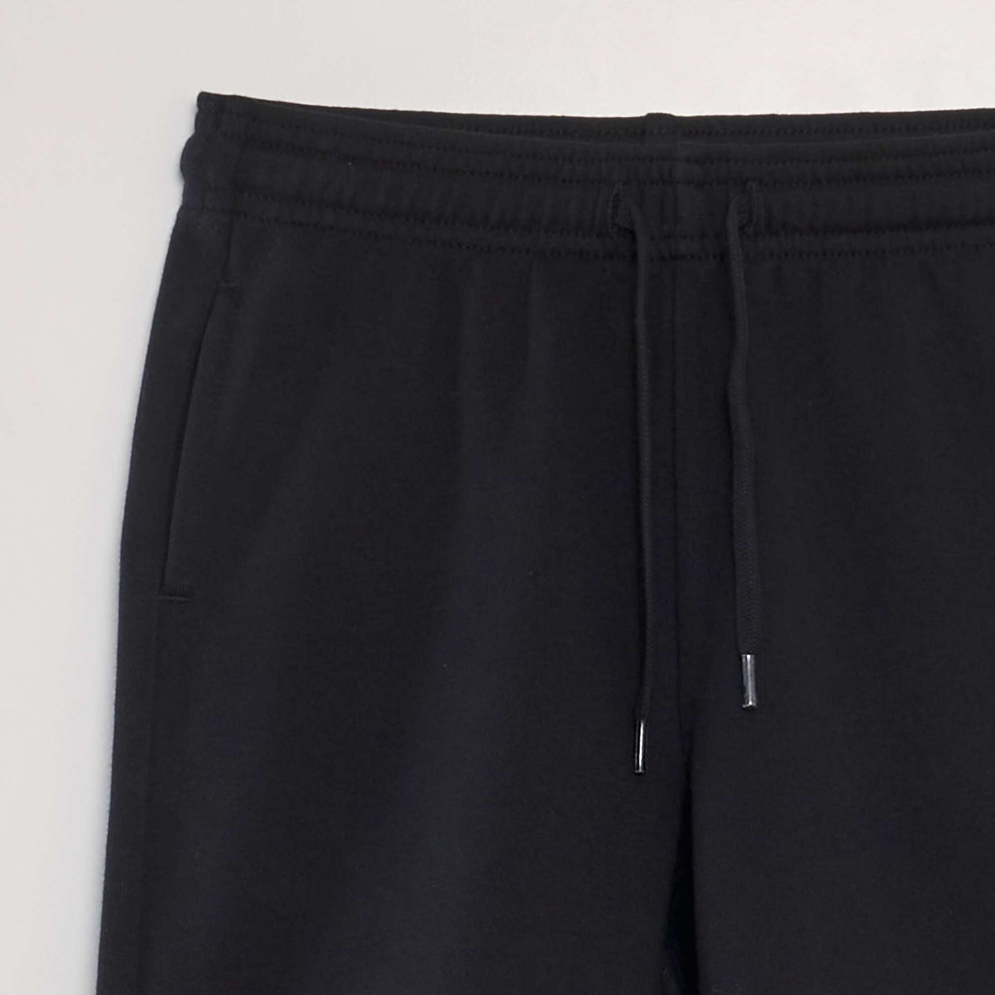 French terrycloth Bermuda shorts black
