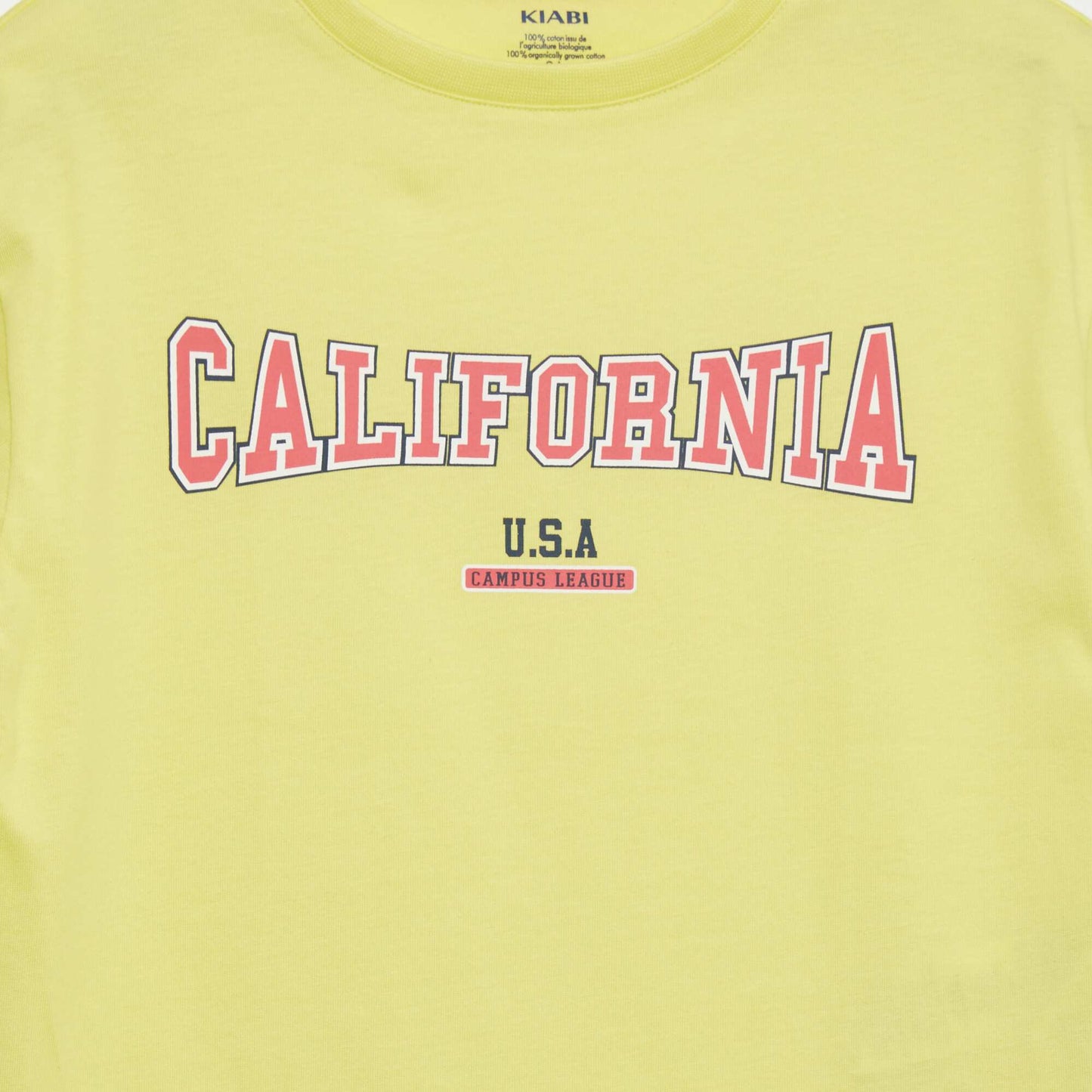Short-sleeved printed T-shirt YELLOW