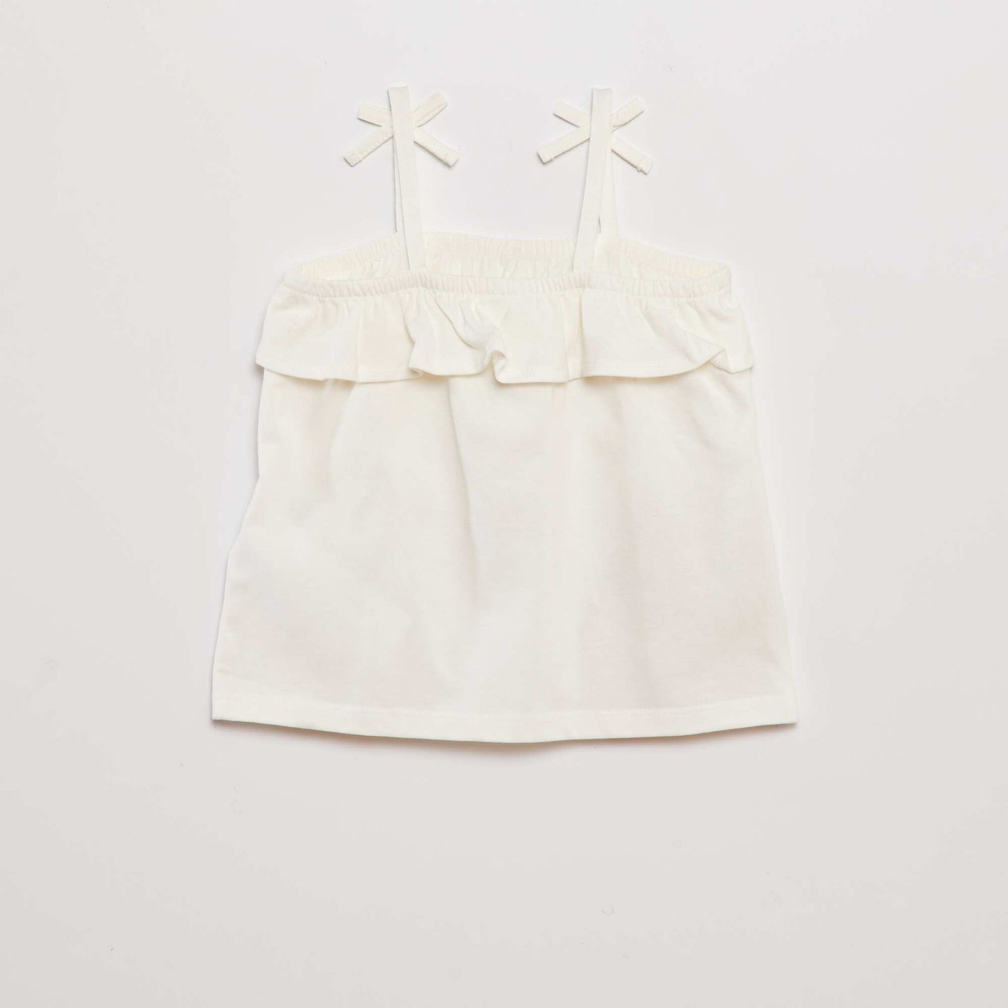 Ruffle top WHITE