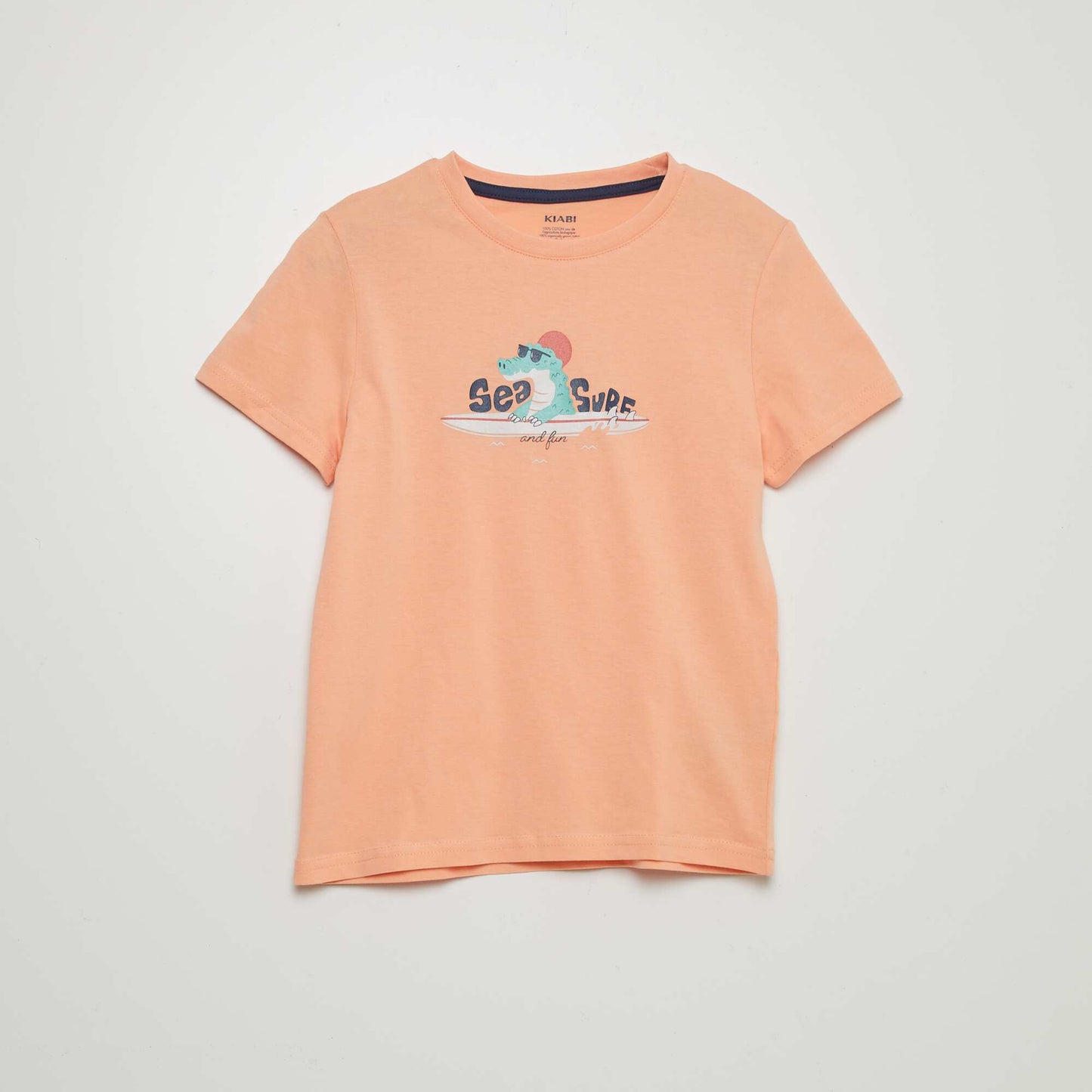 'Surf' jersey T-shirt ORANGE