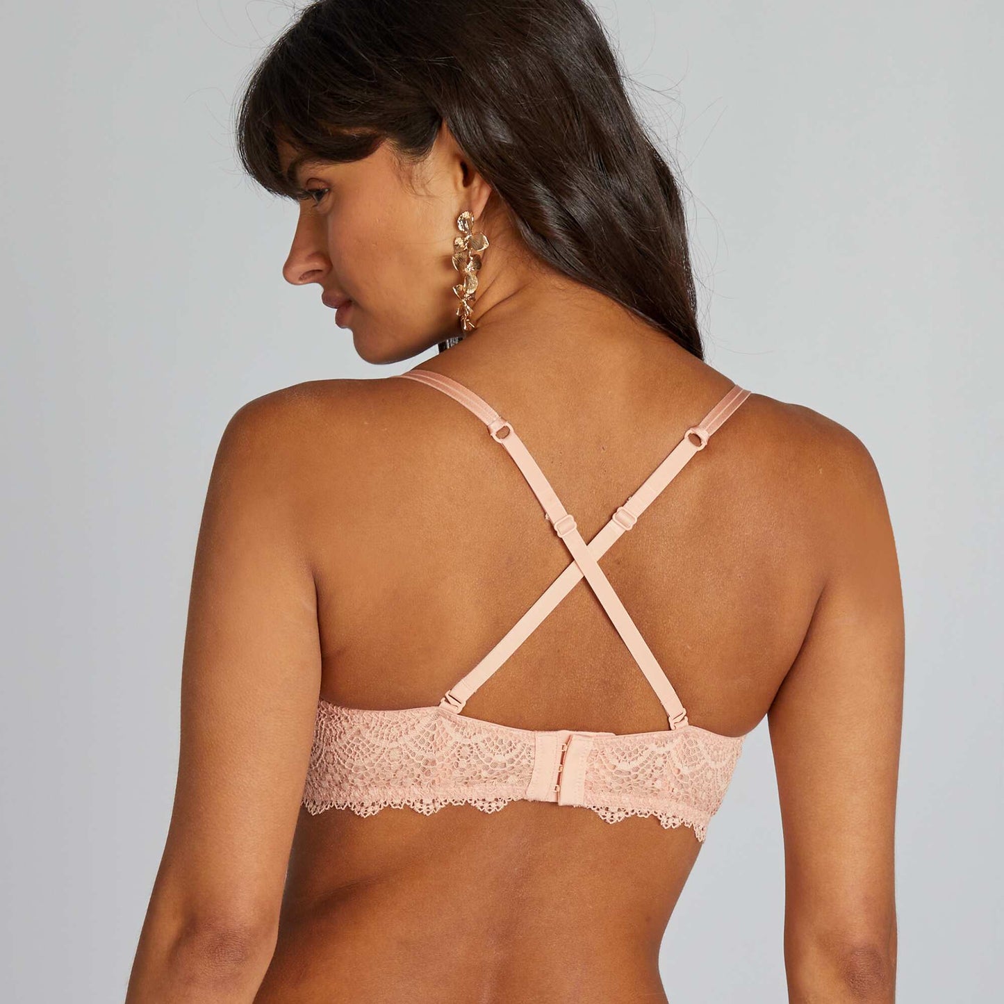 Balconette bra with multi-way straps PINK