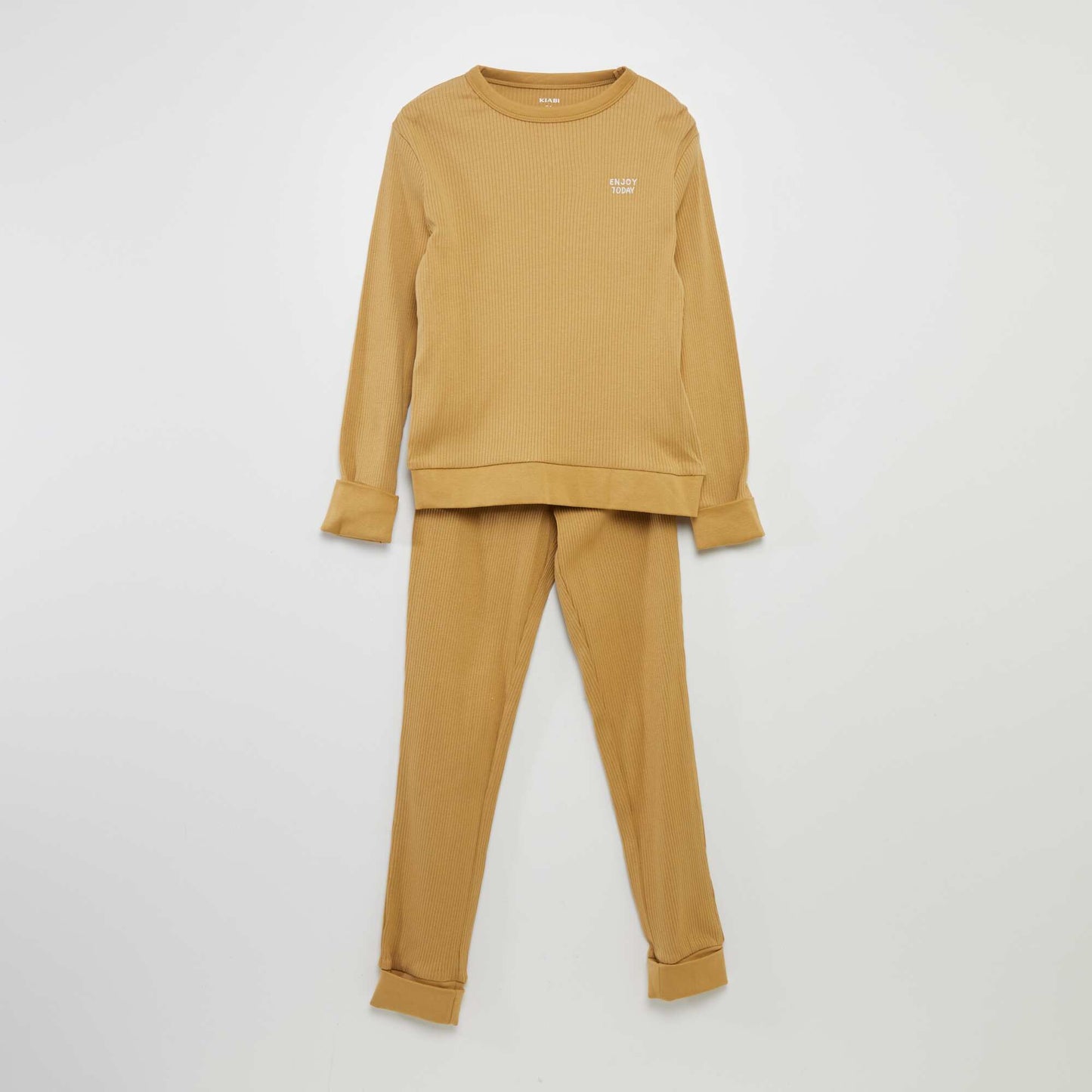 T-shirt + bottoms pyjama set - 2-piece set BROWN