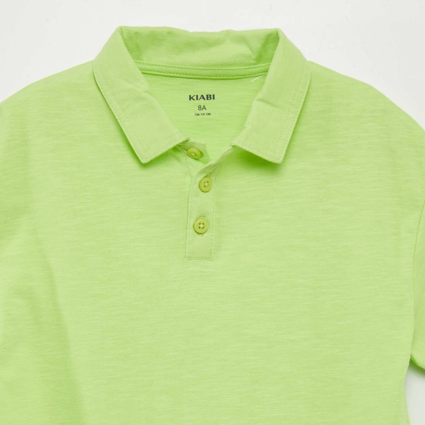 Plain jersey polo shirt green