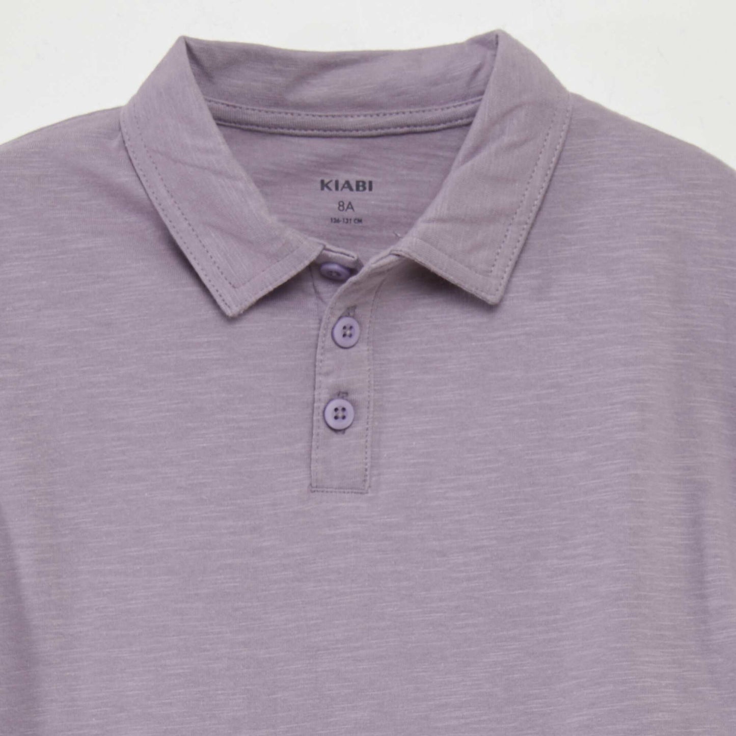 Plain jersey polo shirt PURPLE