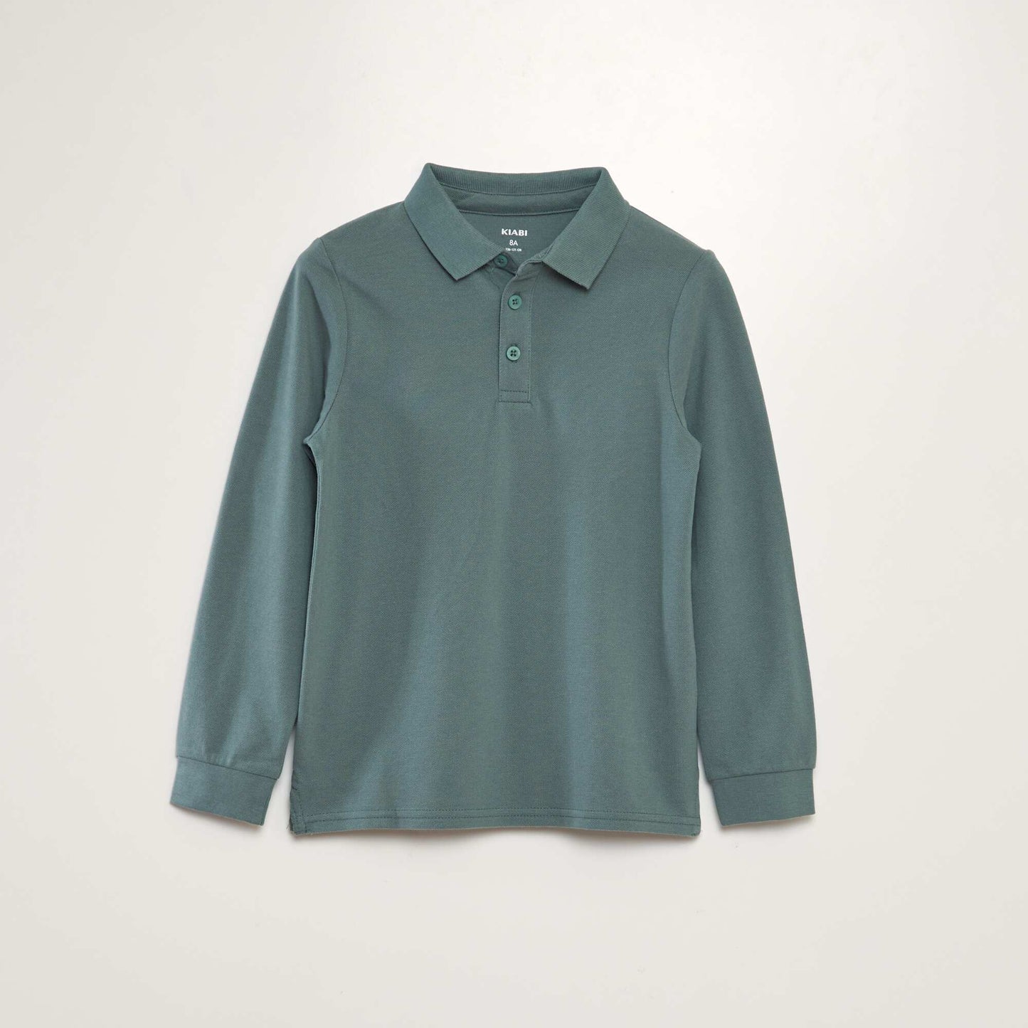 Long-sleeved polo shirt GREEN
