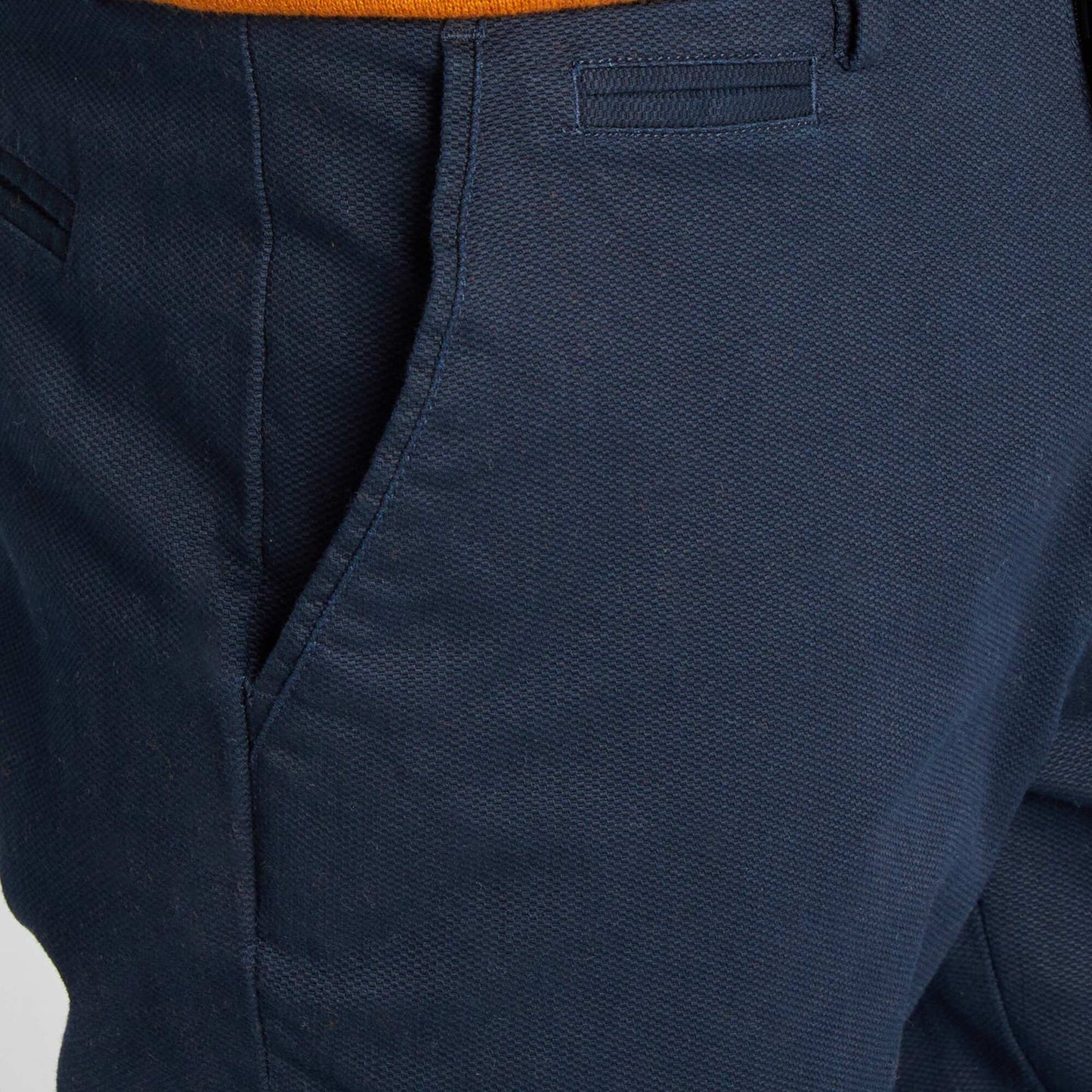 Slim-fit twill chinos BLUE