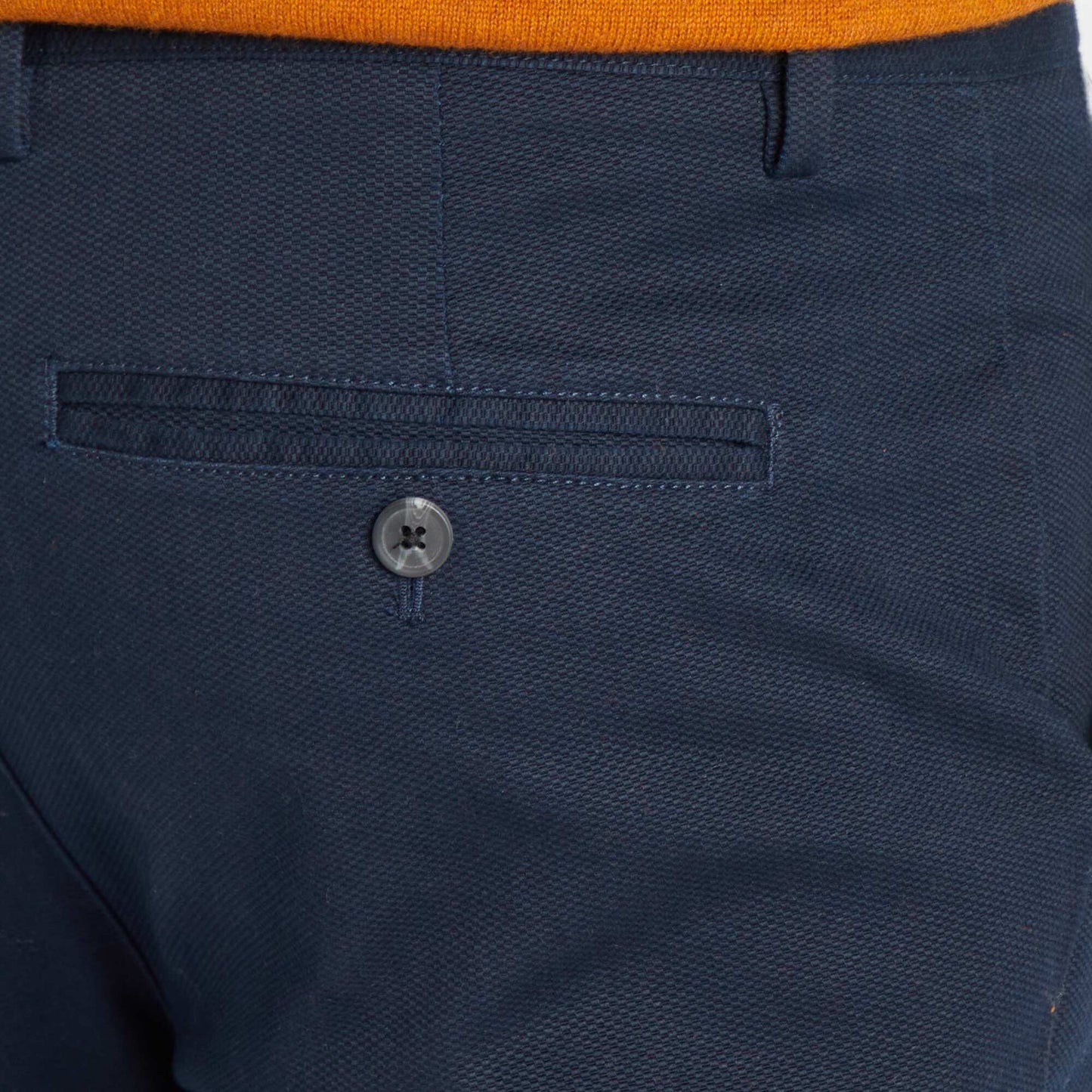 Slim-fit twill chinos BLUE