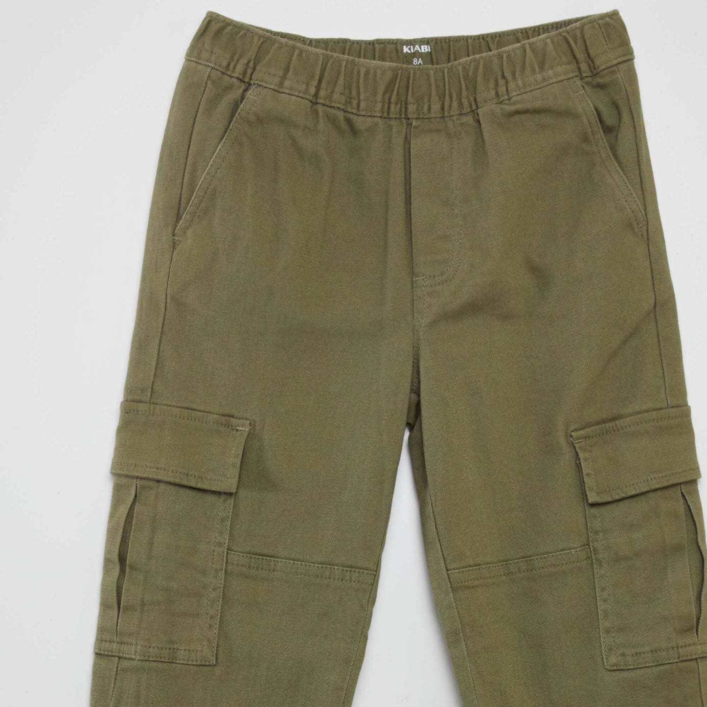 Lined multi-pocket trousers GREEN