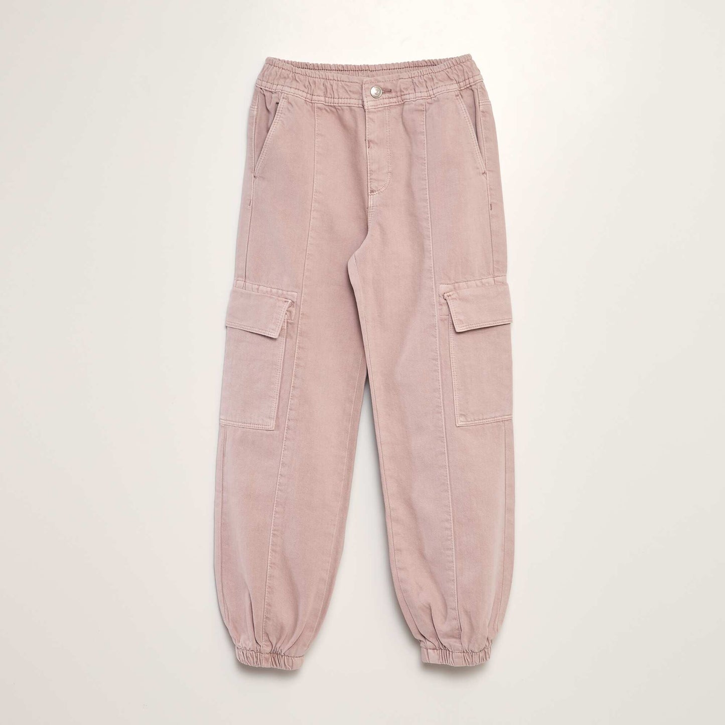 Wide-leg jeans with side pockets PURPLE